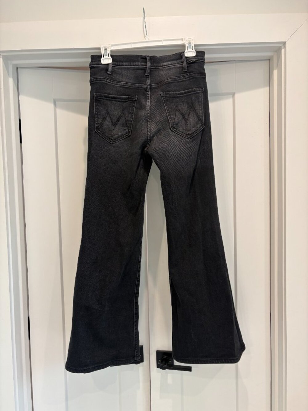 MOTHER The Hustler Roller Sneak High-Rise Wide-Leg Jeans - color Not Today Sata - Picture 5 of 6